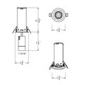 Dals Lighting Aperture 3-Inch 5CCT Multi Functional Recessed Light with Adjustable Head MFD03-CC-BK